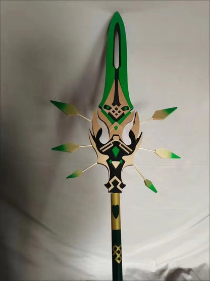 Xiao Weapon Wood Xiao Primordial Jade Winged-Spear Genshin Impact Weapon Cosplay Accessories Other Cosplay Prop