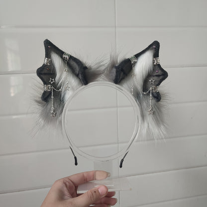 Cosplay Bat Ears Kit Halloween Cosplay Bat Headband Hairband Cosplay Animal Costume Accessories Custom Ears